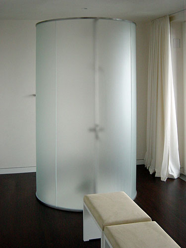 Dusche aus Glas, Foto: Axel Knörck