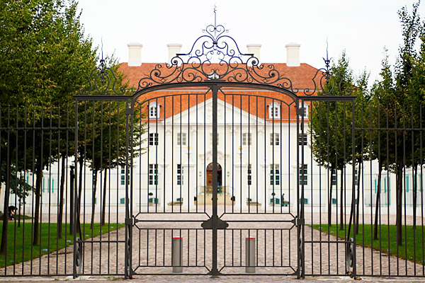 geschmiedeter Zaun Haupttor, Foto: Christian Fittkau