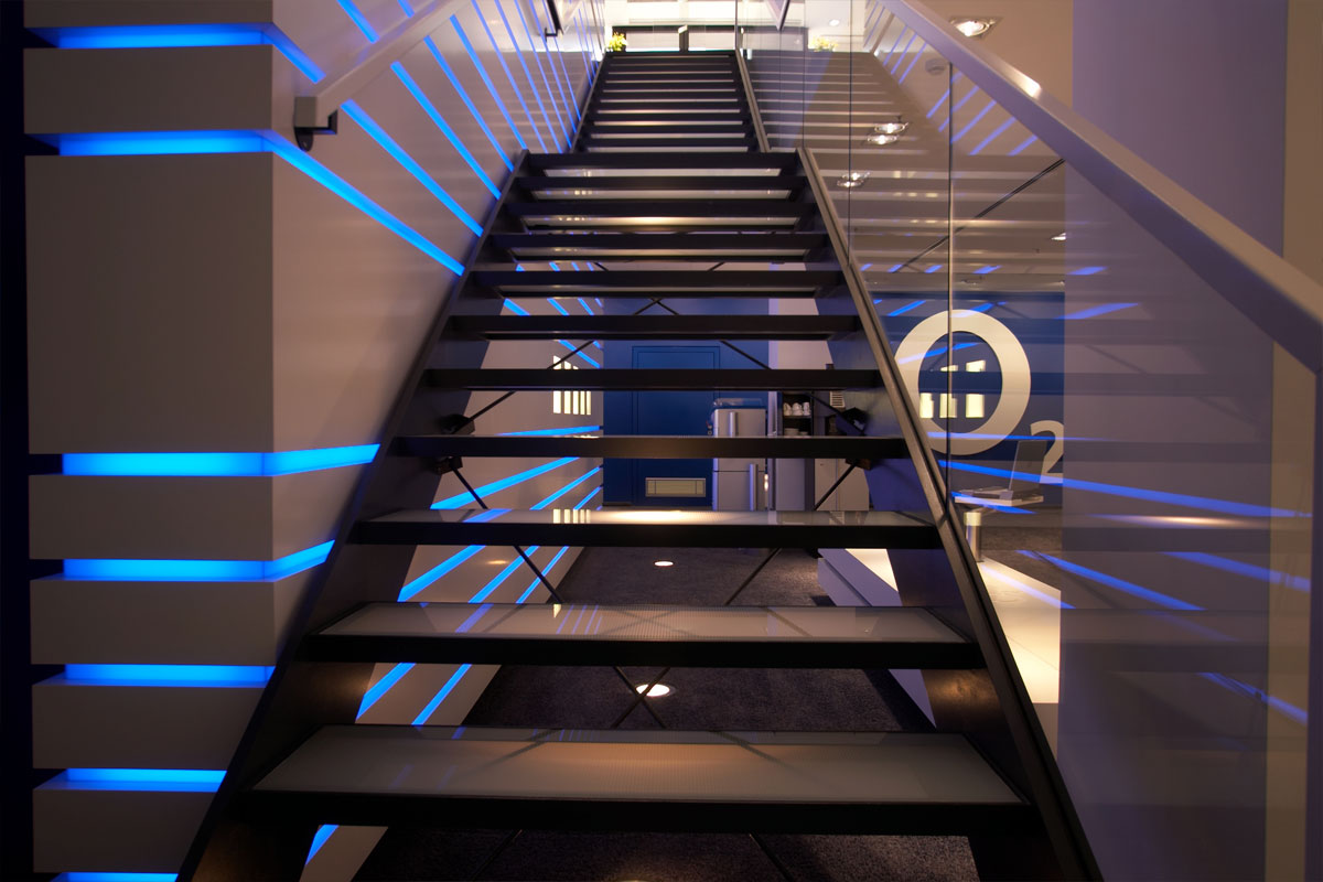 Stahltreppe, Foto: Christian Fittkau